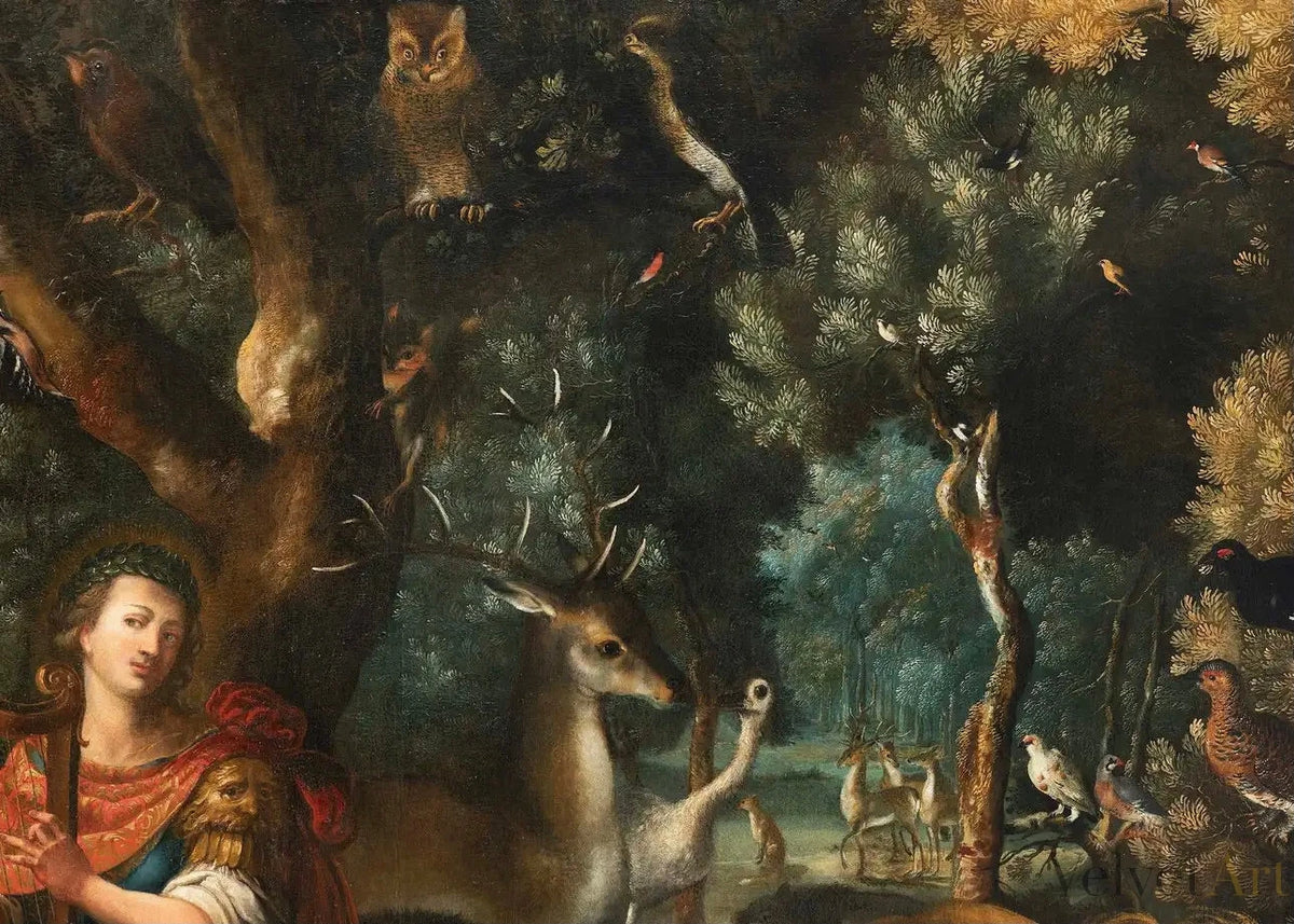 Pintura Flamenca Siglo XVII | “Orfeo y los Animales” | Círculo Jan Brueghel el Joven
