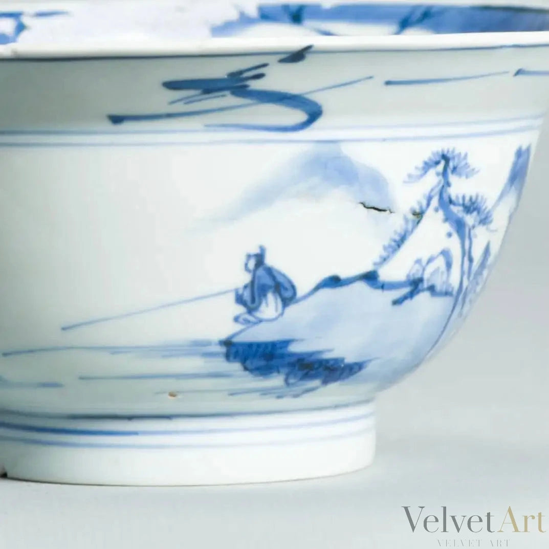 Tazón de Porcelana Azul y Blanca | Dinastía Qing, Siglo XVIII