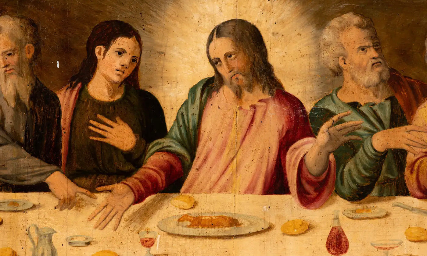 "La Última Cena" | Escuela Castellana | Óleo sobre Tabla del Siglo XVI