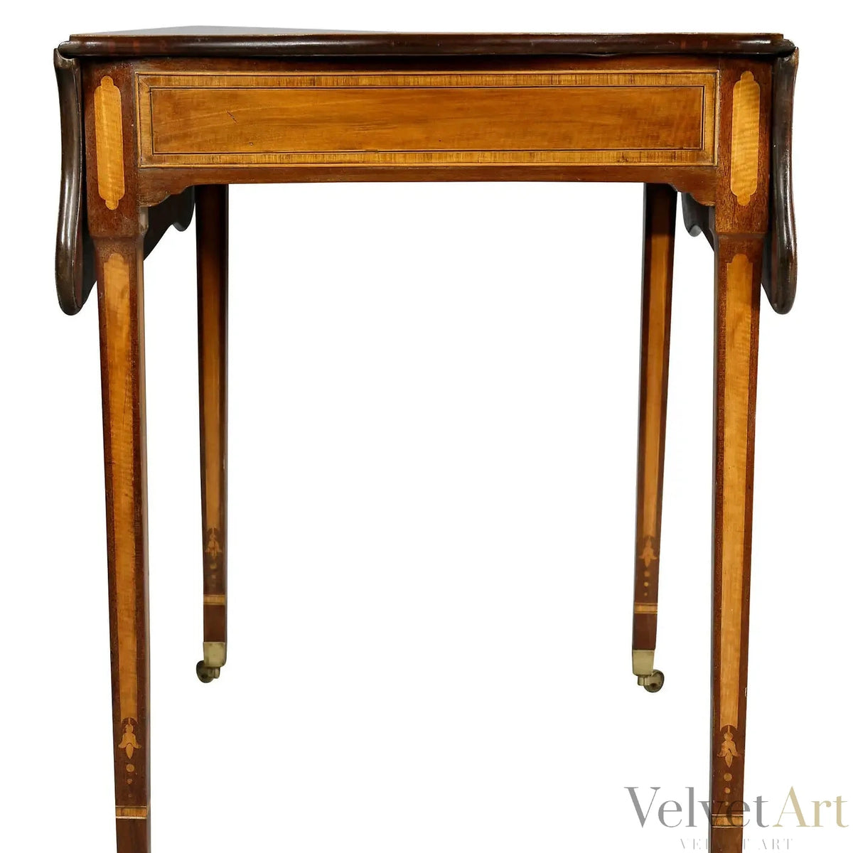Mesa Pembroke Jorge III de Madera Satinada y Caoba – vista 7 de 9