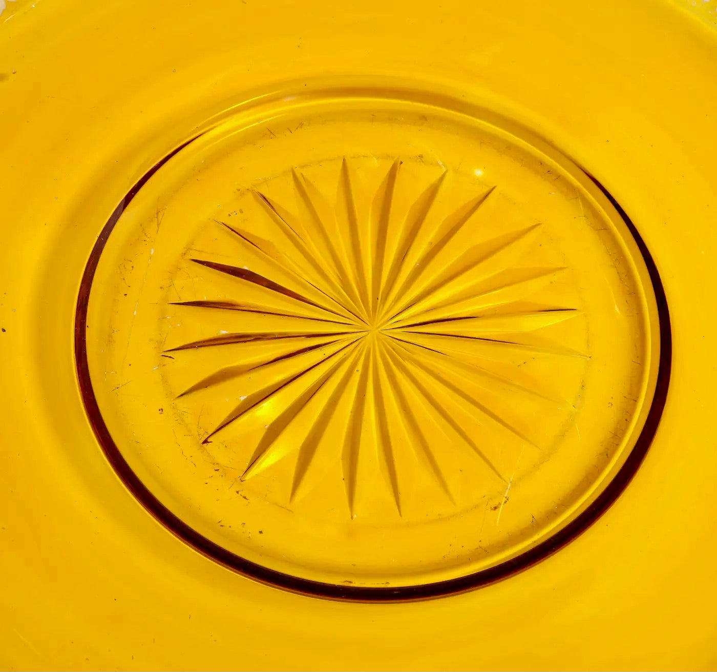 Cuenco de Ponche de Cristal Bohemio, Siglo XIX