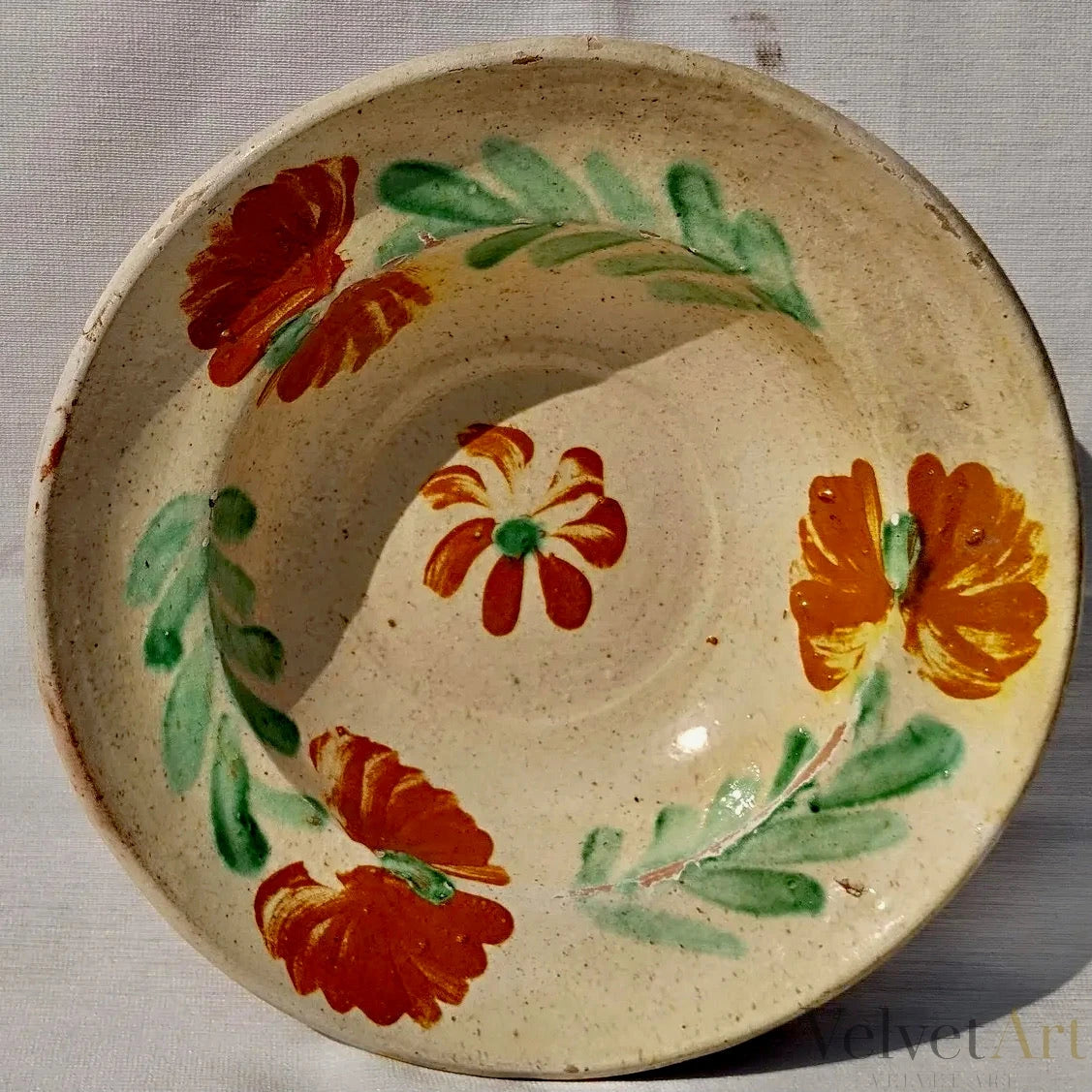 Plato de Arcilla, Cerámica de Transilvania, 1890 – vista 2 de 2
