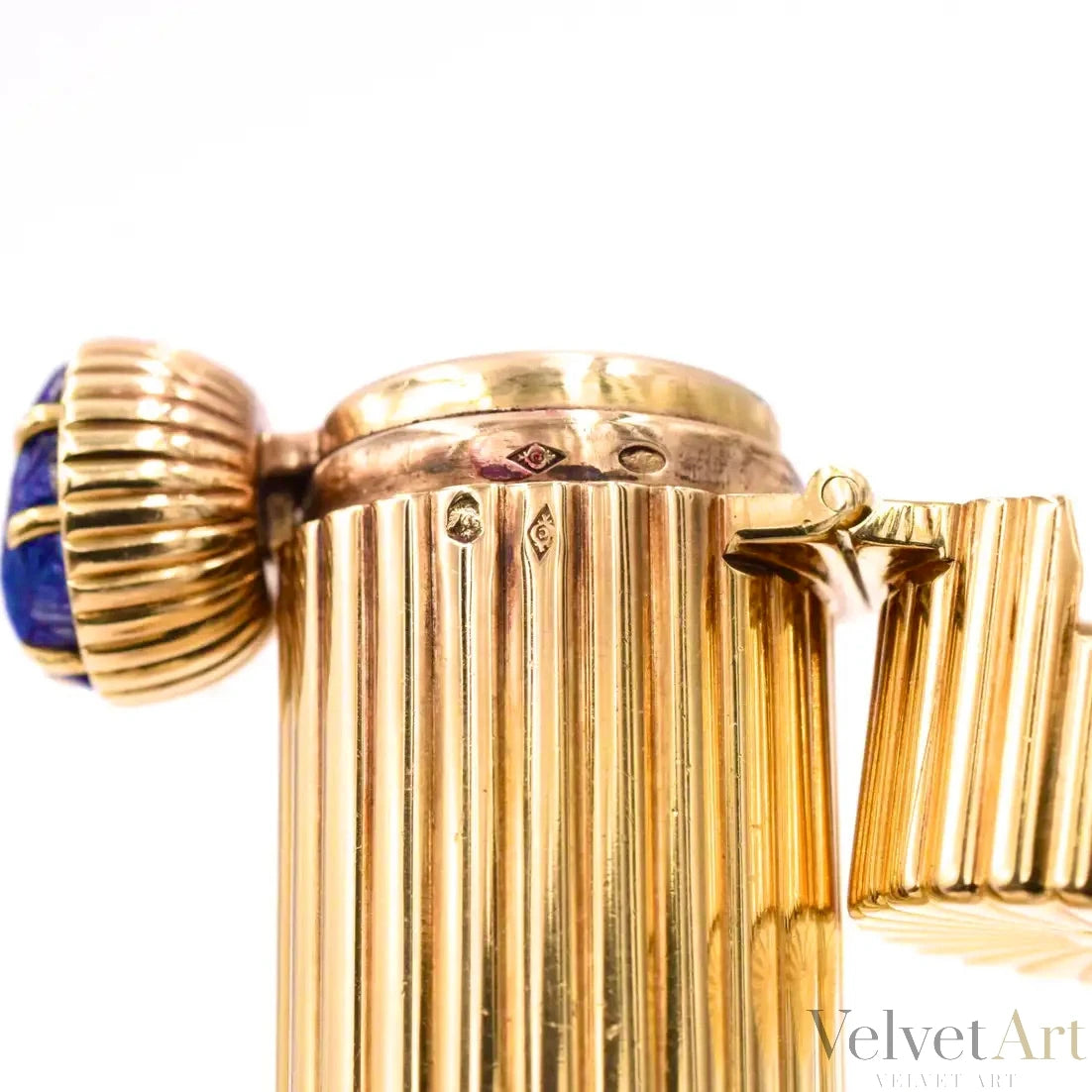 Cartier, Porta-Barra de Labios de Oro, Rubí y Zafiro de 1950 – vista 4 de 6