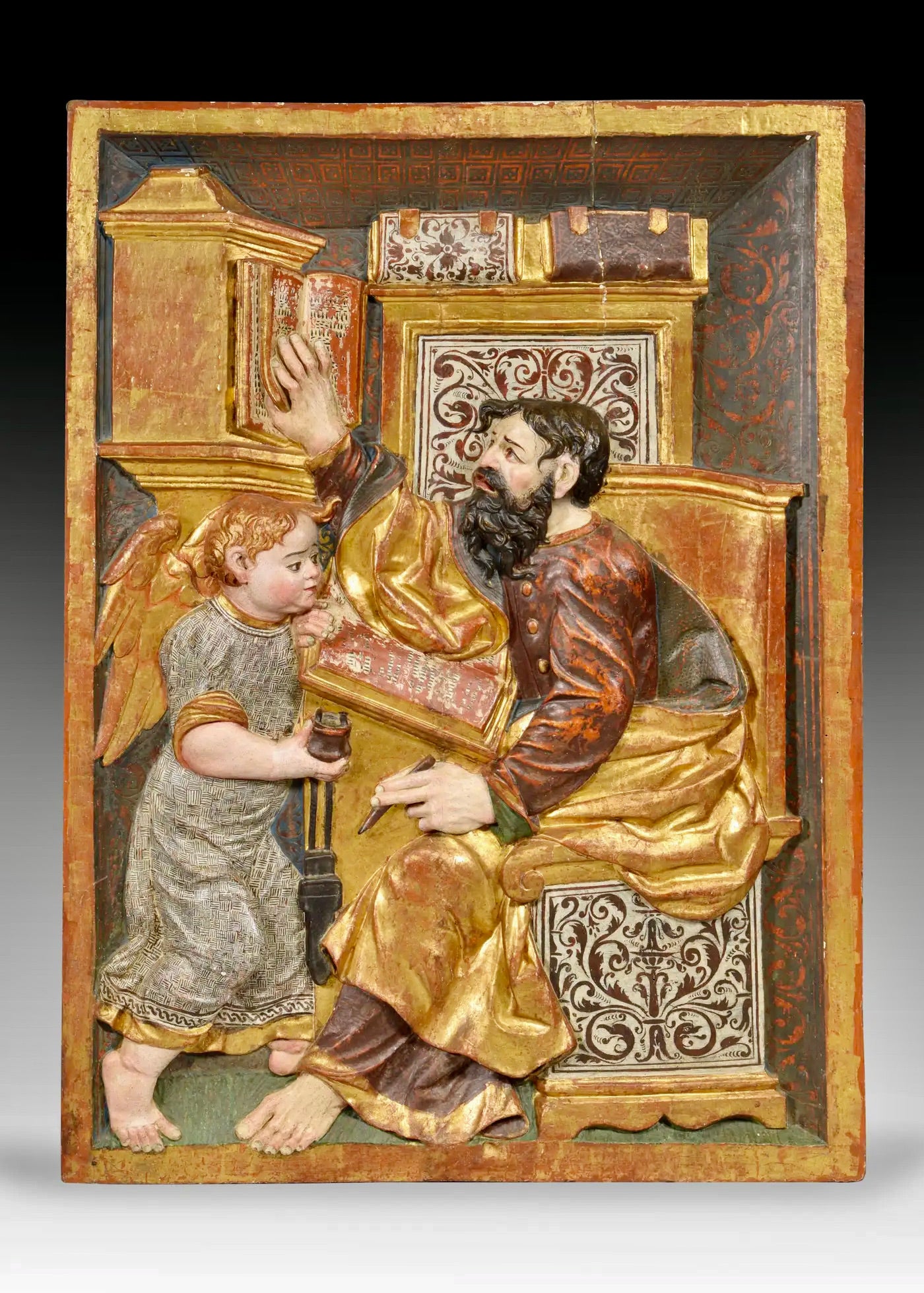 Pareja de Relieves Renacentistas | San Juan y San Mateo | Escuela de Burgos, siglo XVI