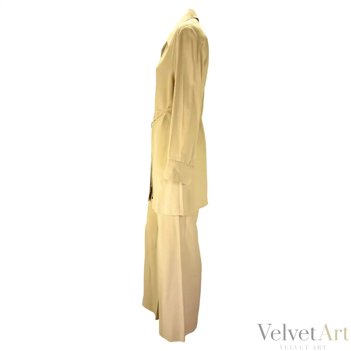 Gucci Conjunto Pantalón y Túnica Beige | Tom Ford Primavera/Verano 1997
