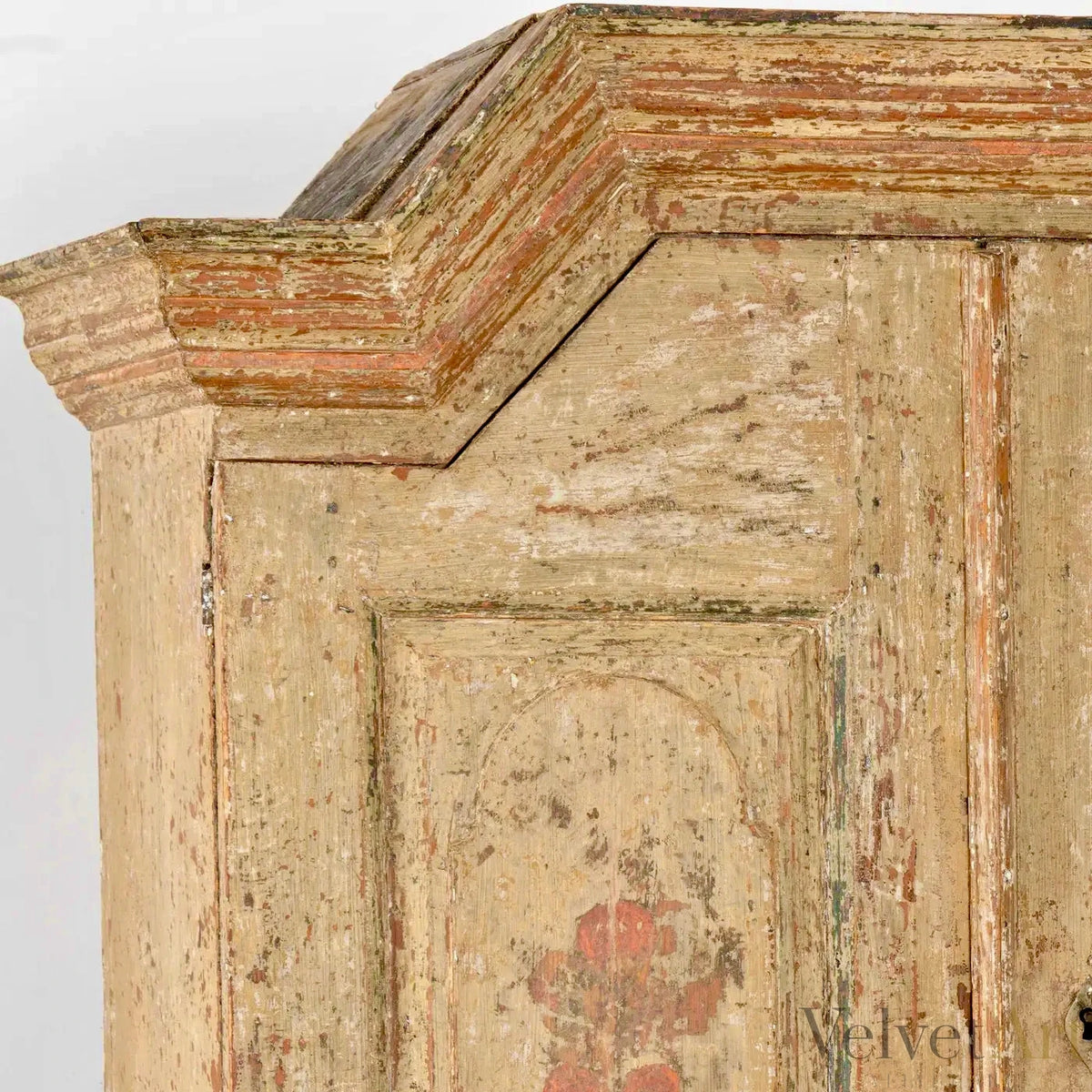 Secretaria Sueca de Pino Pintada de 1820