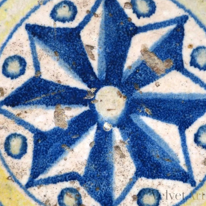 Azulejo de Talavera Esmaltado | Finales del Siglo XVI
