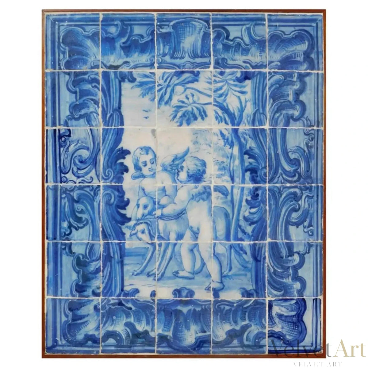 Panel de Azulejos Portugueses “Ángeles” | Siglo XVIII