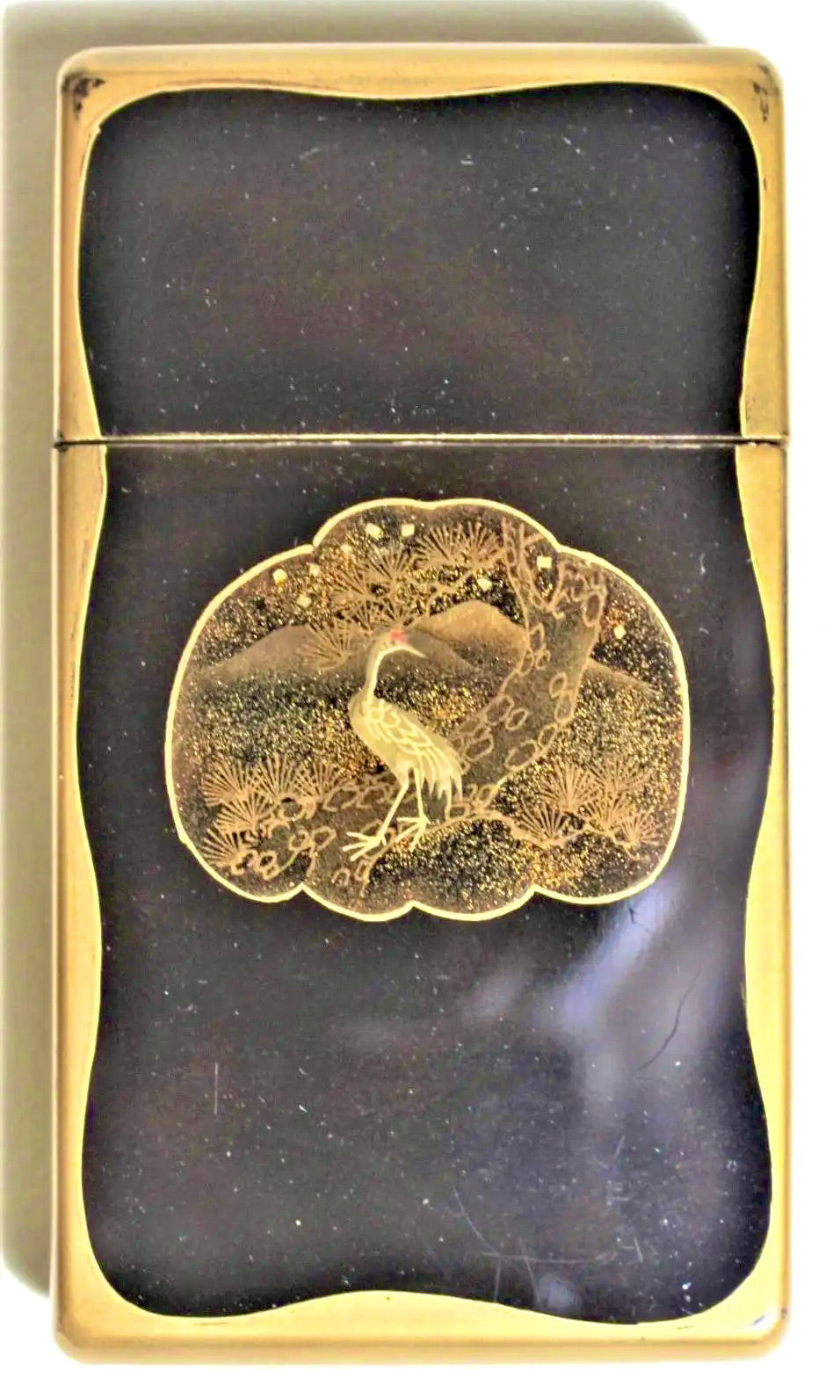 Caja de Cartas Japonesa Lacada Meiji de 1900