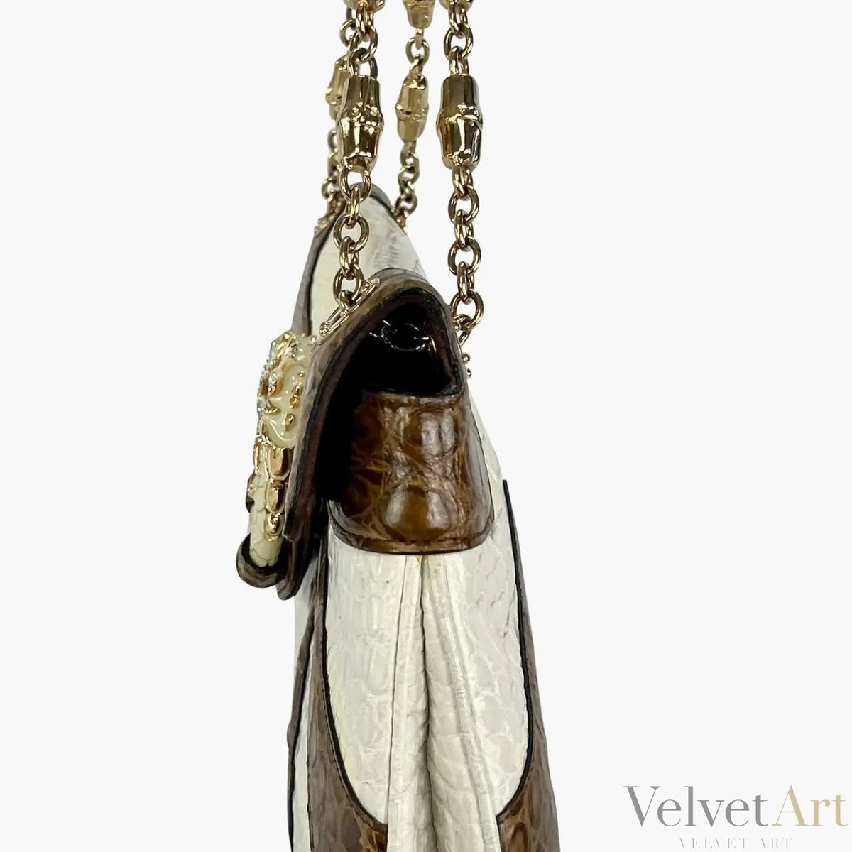Bolso de Cocodrilo Bicolor Gucci by Tom Ford 2004 – vista 3 de 6