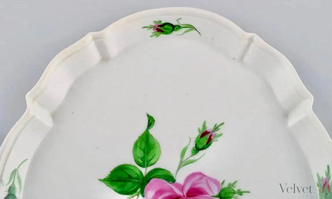 Bandeja de Porcelana con Rosa, Meissen, Alemania, 1920 – vista 5 de 5