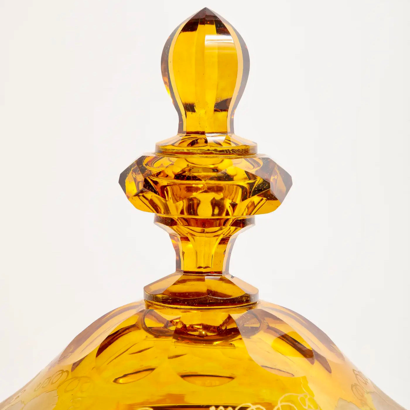 Cuenco de Ponche de Cristal Bohemio, Siglo XIX