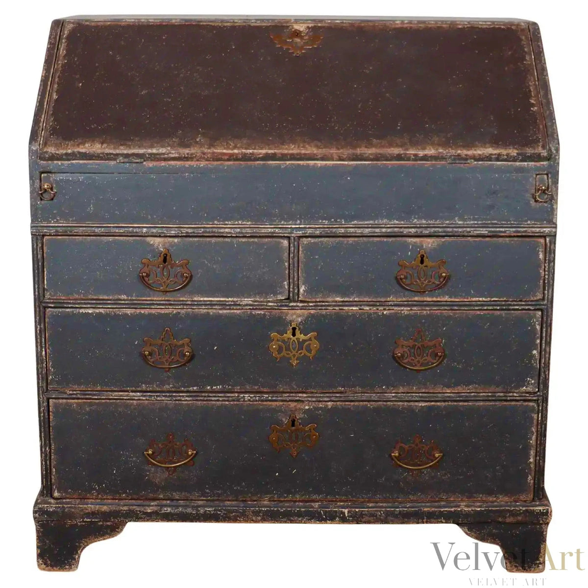 Buró de Roble Pintado | Estilo Jorge III | Inglaterra, 1760