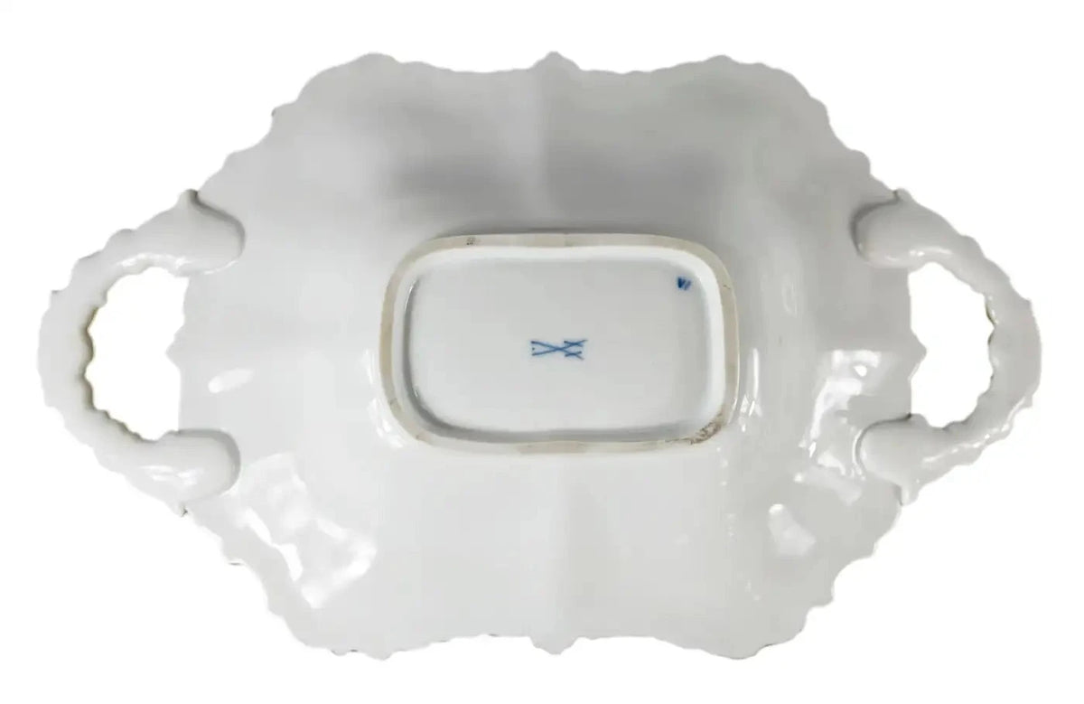 Plato Hondo de Porcelana de Meissen con Asas – vista 4 de 4