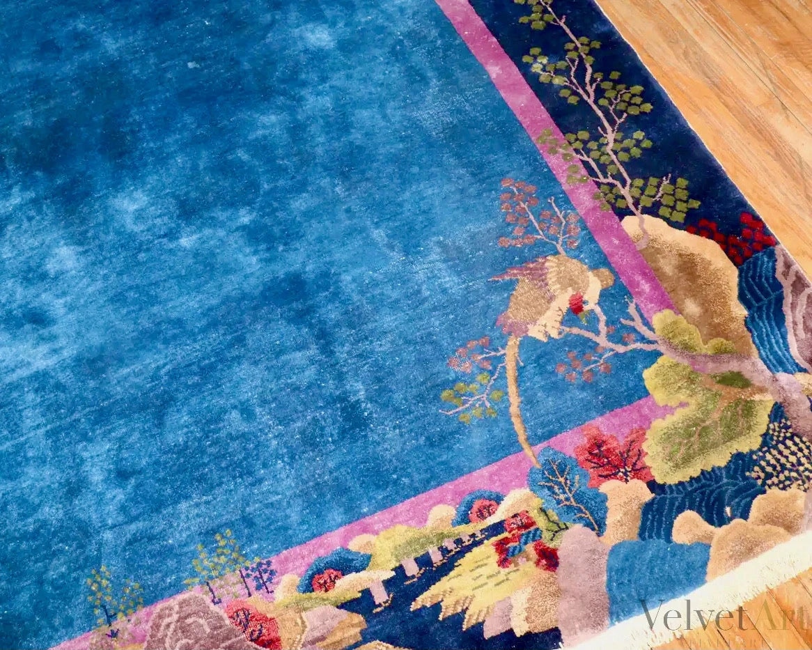 Alfombra China, Art Deco, China 1930 – vista 5 de 5