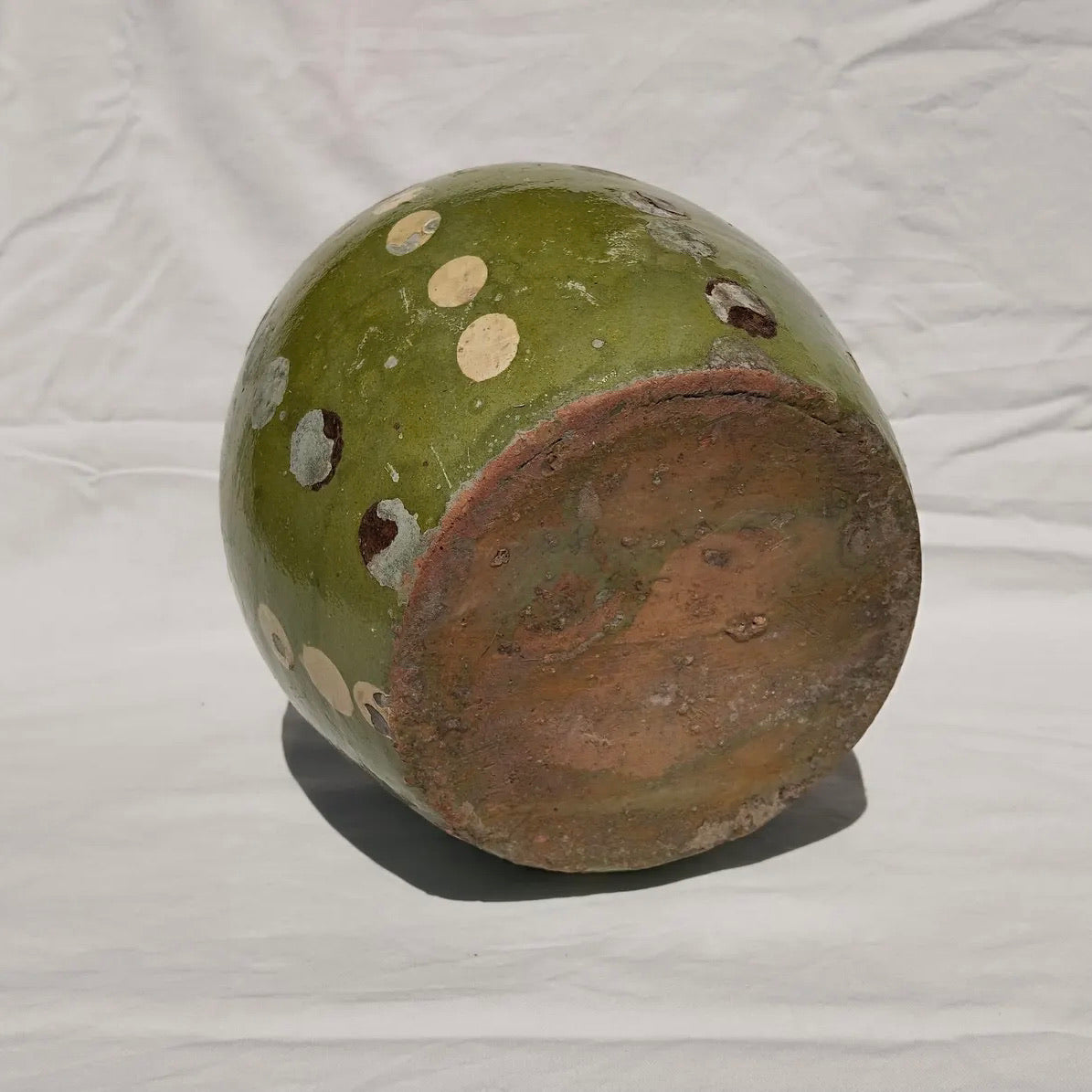 Jarra de Leche Húngara Esmaltada en Verde, 1910