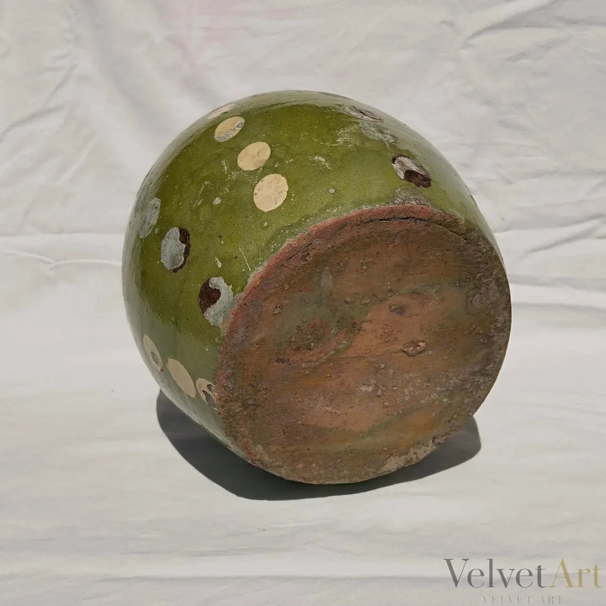Jarra de Leche Húngara Esmaltada en Verde, 1910 – vista 5 de 5
