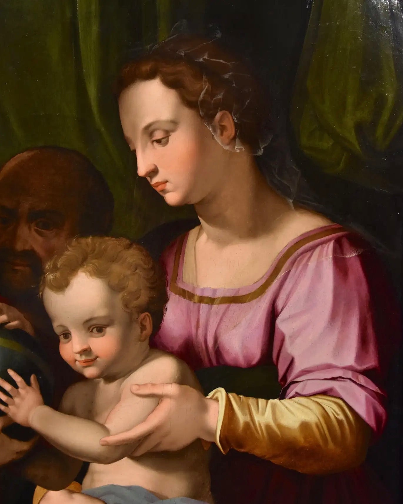 Círculo de Bronzino | " La Sagrada Familia con San Juanito" | Siglo XVI