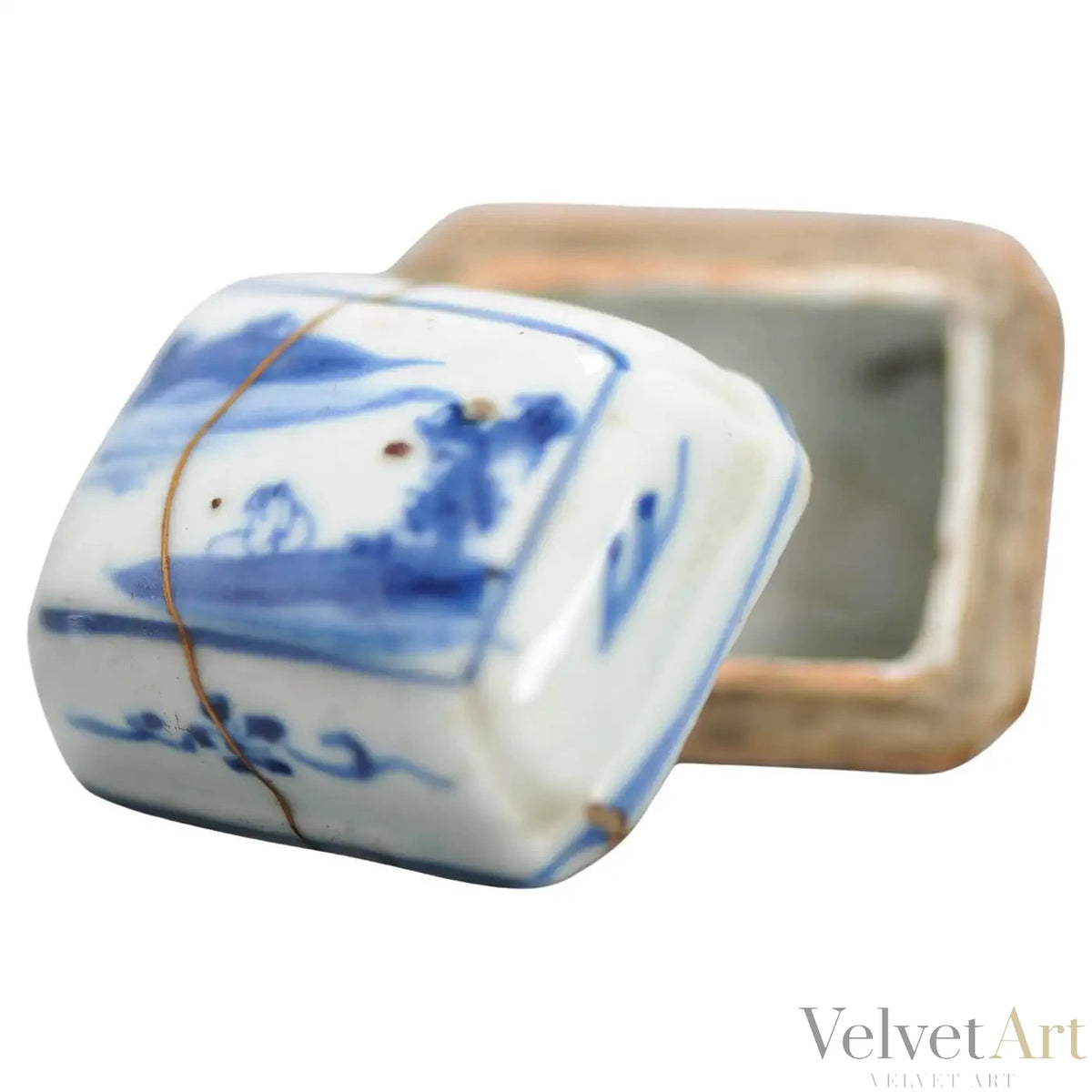 Recipiente de Incienso de Porcelana China en Forma de Cesta, Periodo Tianqi, Siglo XVII