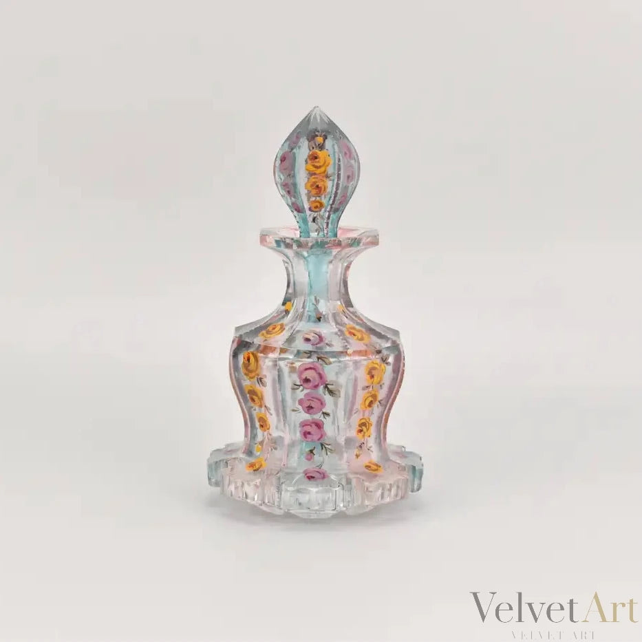 Frasco de Perfume de Bohemian Moser Esmaltado, 1840 – vista 2 de 5