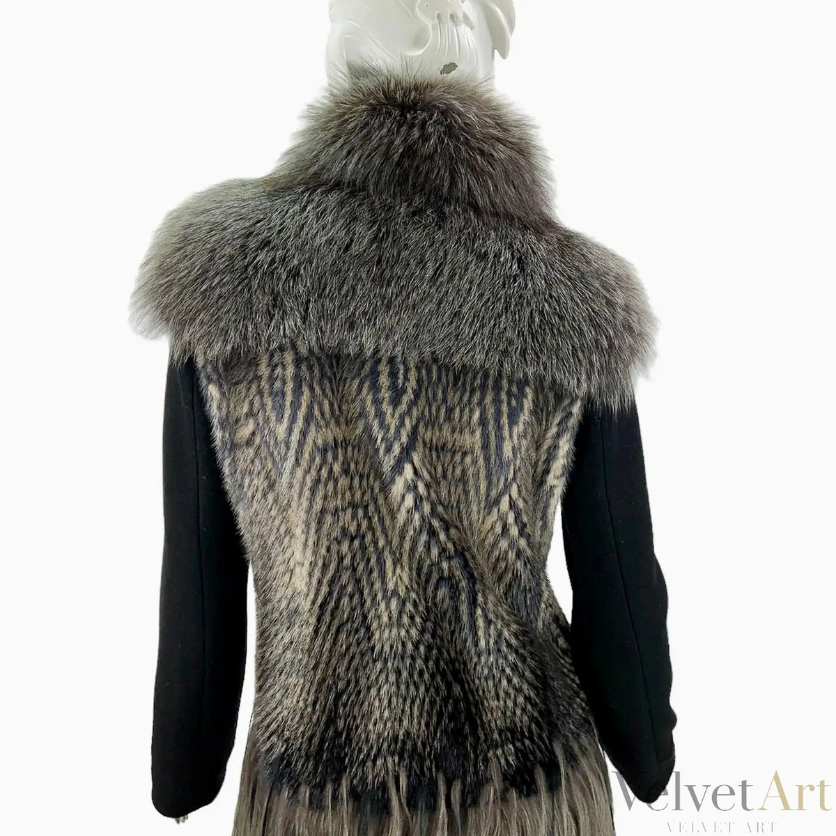 Gucci, Abrigo de Piel, Seda y Lana de 2010, Talla 38 – vista 7 de 8