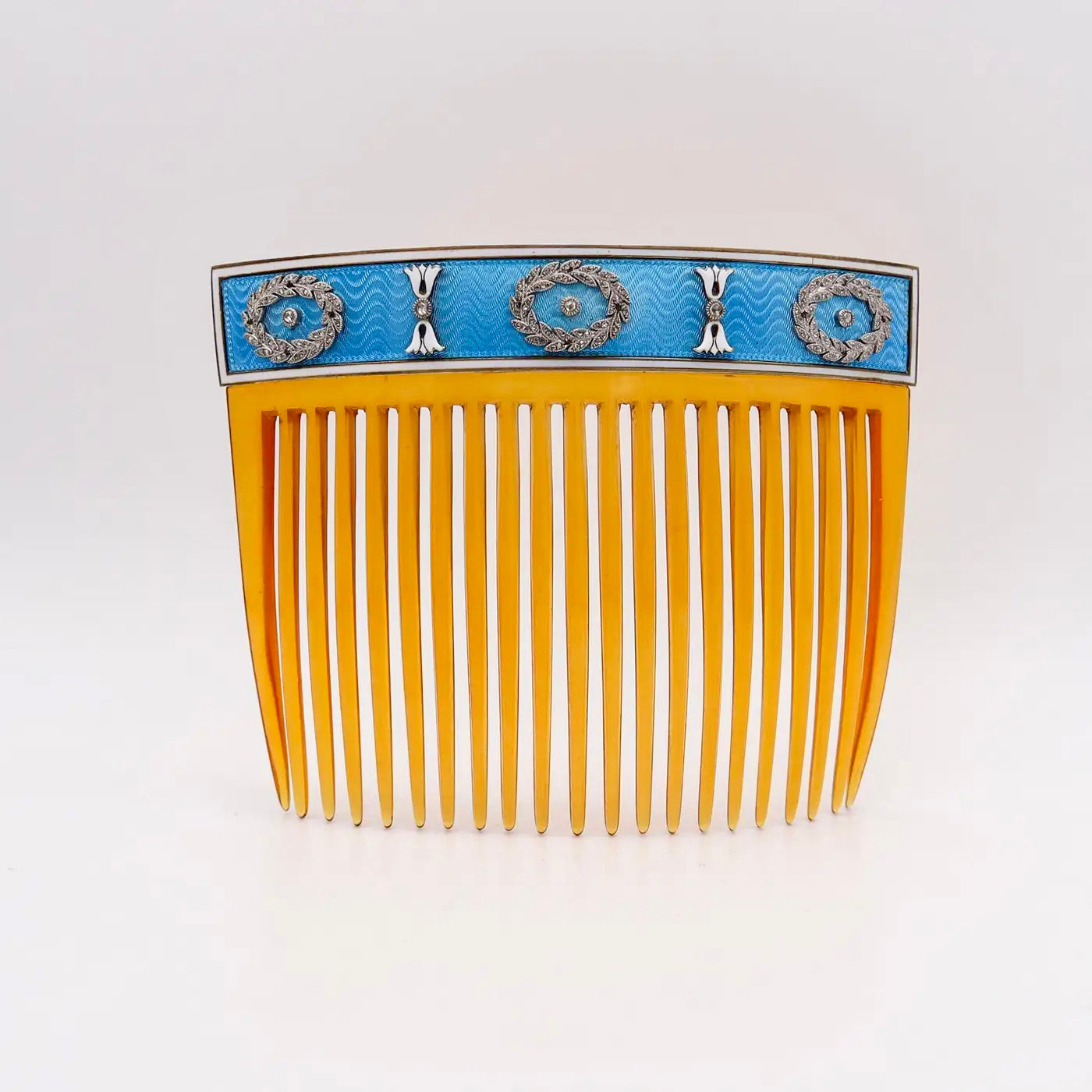 Peineta Cartier París 1900 de Oro 18 Kt con Diamantes