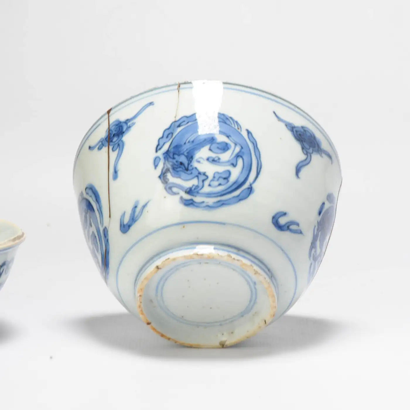 Jarra de Porcelana China del Periodo Ming Wanli Kraak Chilongs