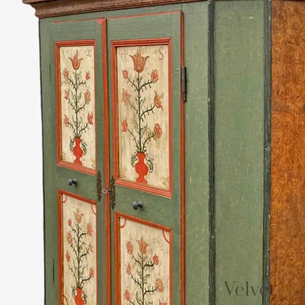 Armario Verde Tirolés, Austria, 1782 – vista 2 de 4
