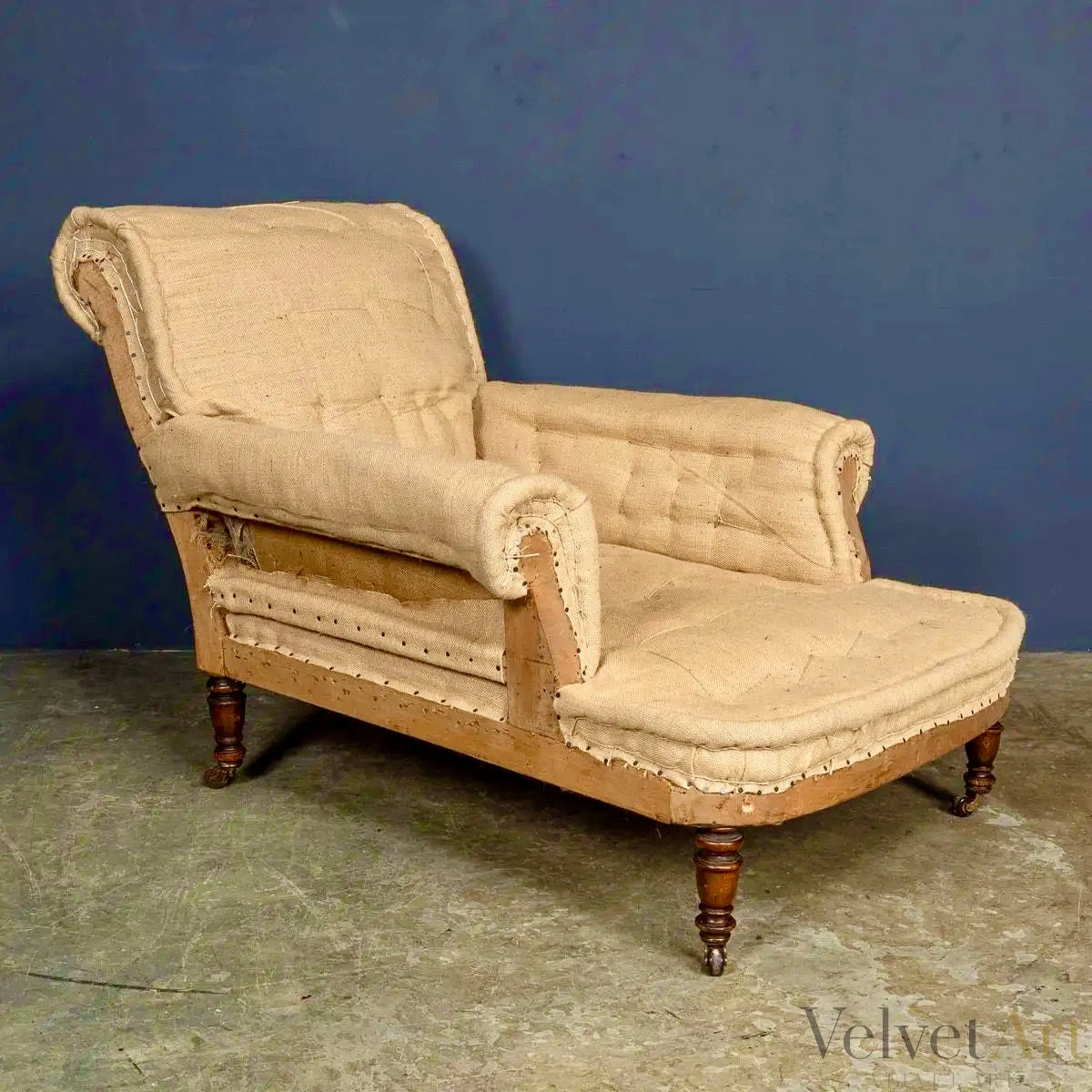 Chaise Longue Victoriana del Siglo XIX