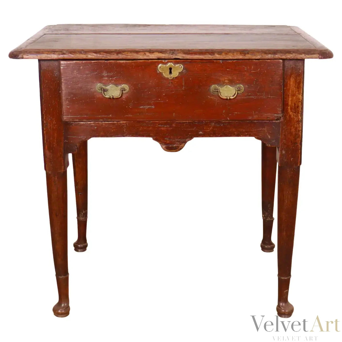Mesa Auxiliar Inglesa de Pino y Roble | Estilo Jorge III | Inglaterra, 1770