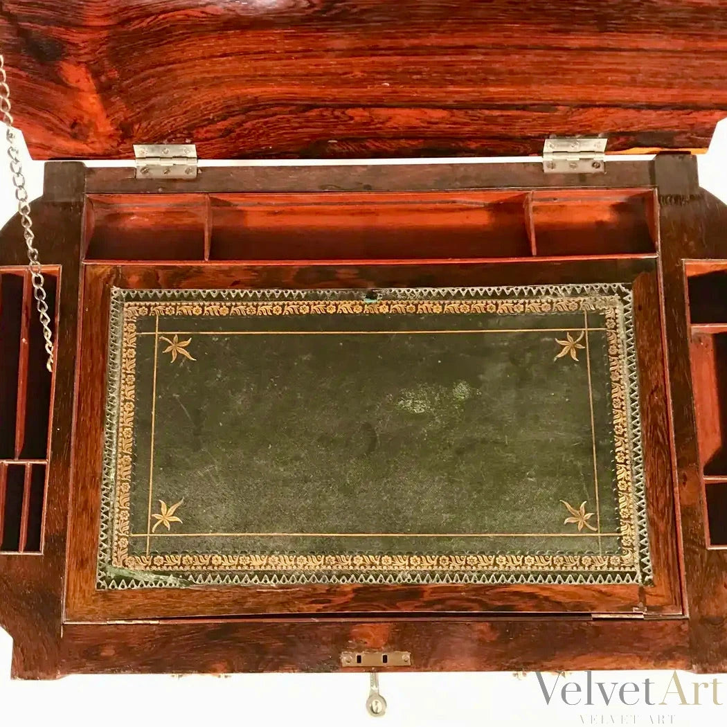 Pequeño Escritorio de Dama en Kingwood, Regencia Inglesa, 1830