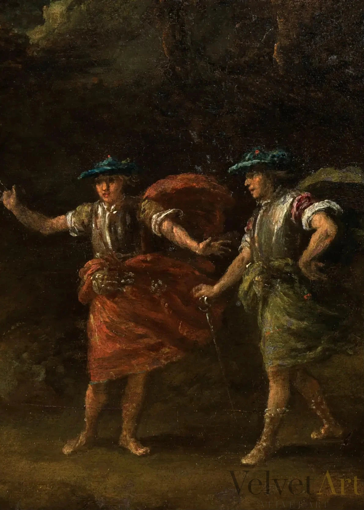 Francesco Zuccarelli | Macbeth y las Tres Brujas | Pintura sobre Tabla | 1760