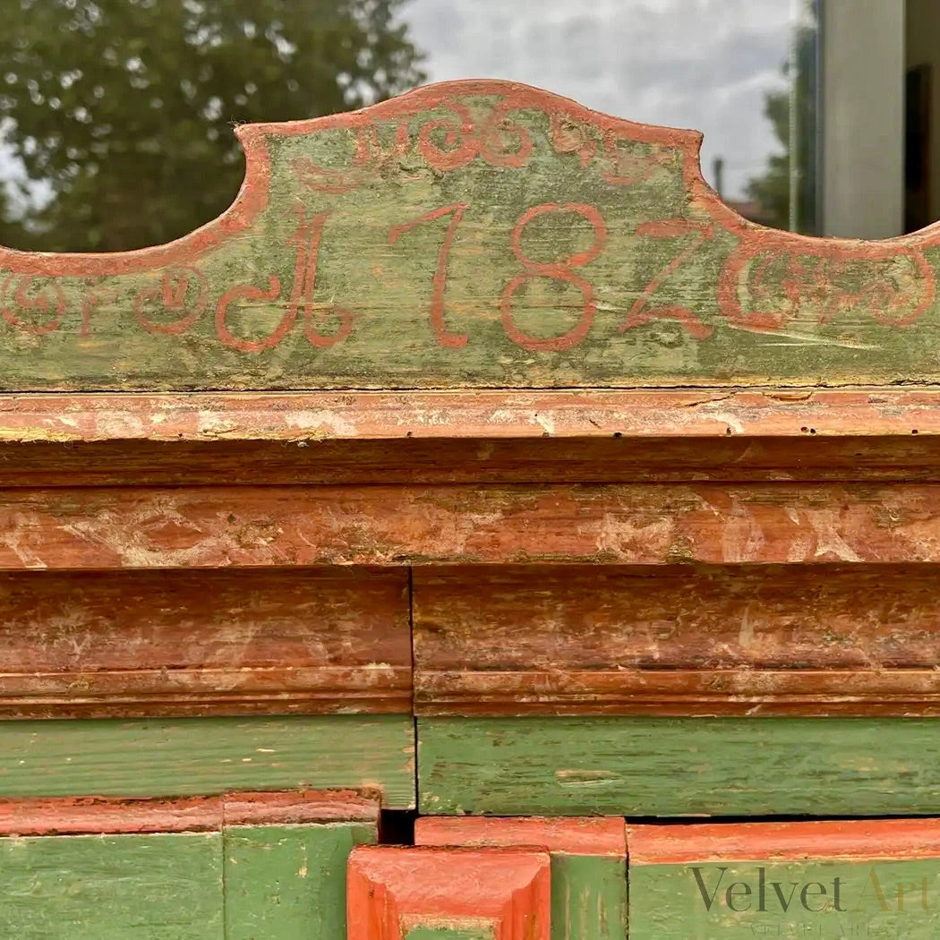 Armario Verde Tirolés, Austria, 1782 – vista 4 de 4