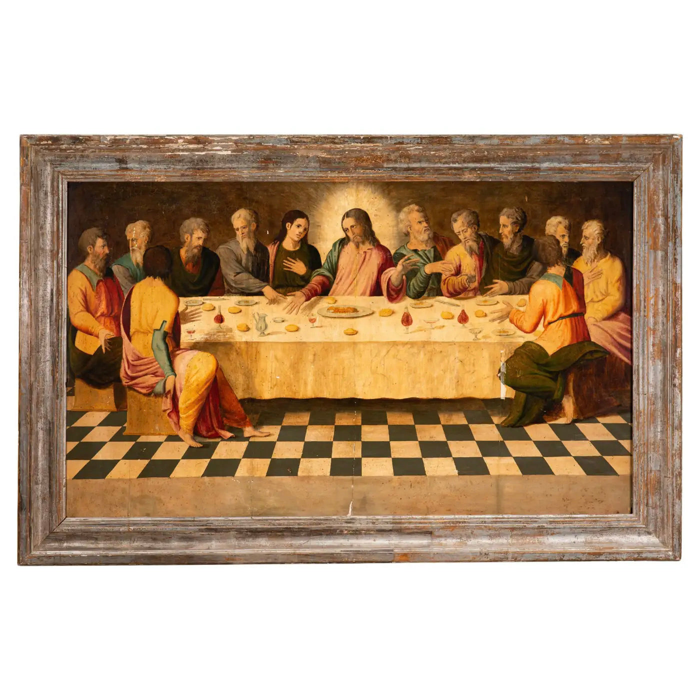 "La Última Cena" | Escuela Castellana | Óleo sobre Tabla del Siglo XVI
