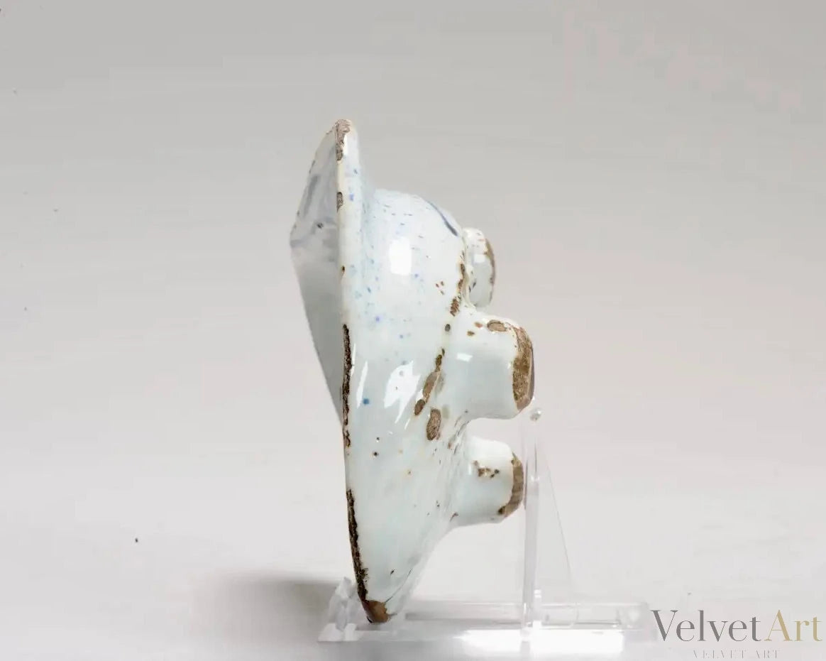 Plato Chino Kosometsuke de Porcelana Azul Bajo Vidriado | Literato en Paisaje | Periodo Ming, Siglo XVII