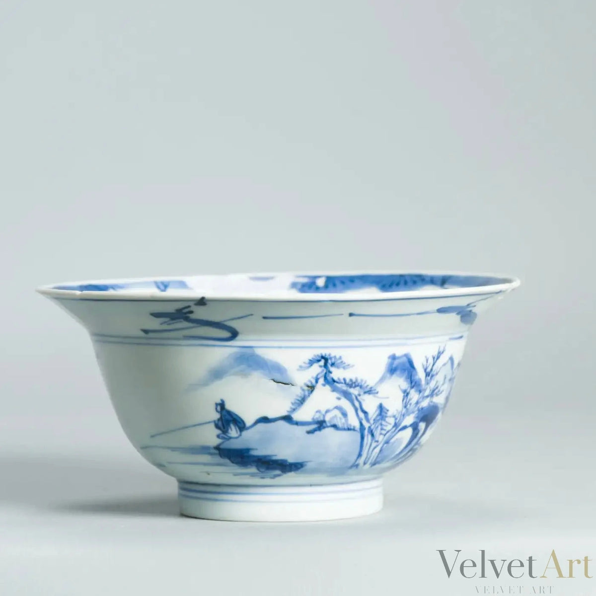 Tazón de Porcelana Azul y Blanca | Dinastía Qing, Siglo XVIII