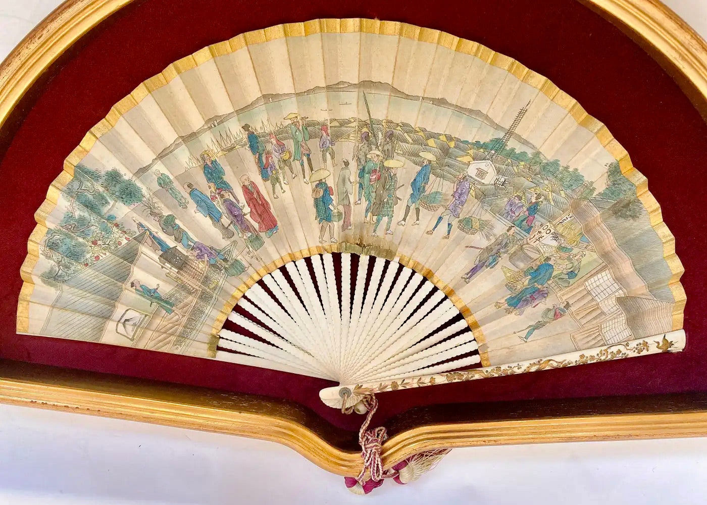 Abanico de Papel Pintado | Francia, 1850
