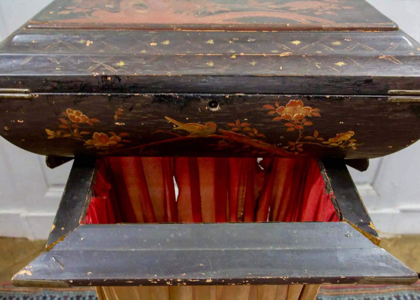 Mesa de Costura Acordeón Chinoiserie | Francia, 1850
