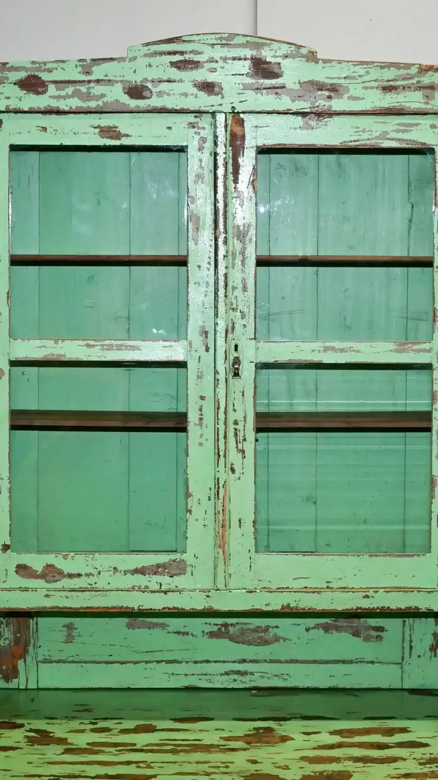 Vitrina Verde de Cocina | Estilo Victoriano | Inglaterra | Siglo XIX