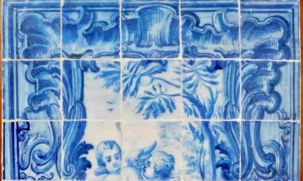 Panel de Azulejos Portugueses “Ángeles” | Siglo XVIII