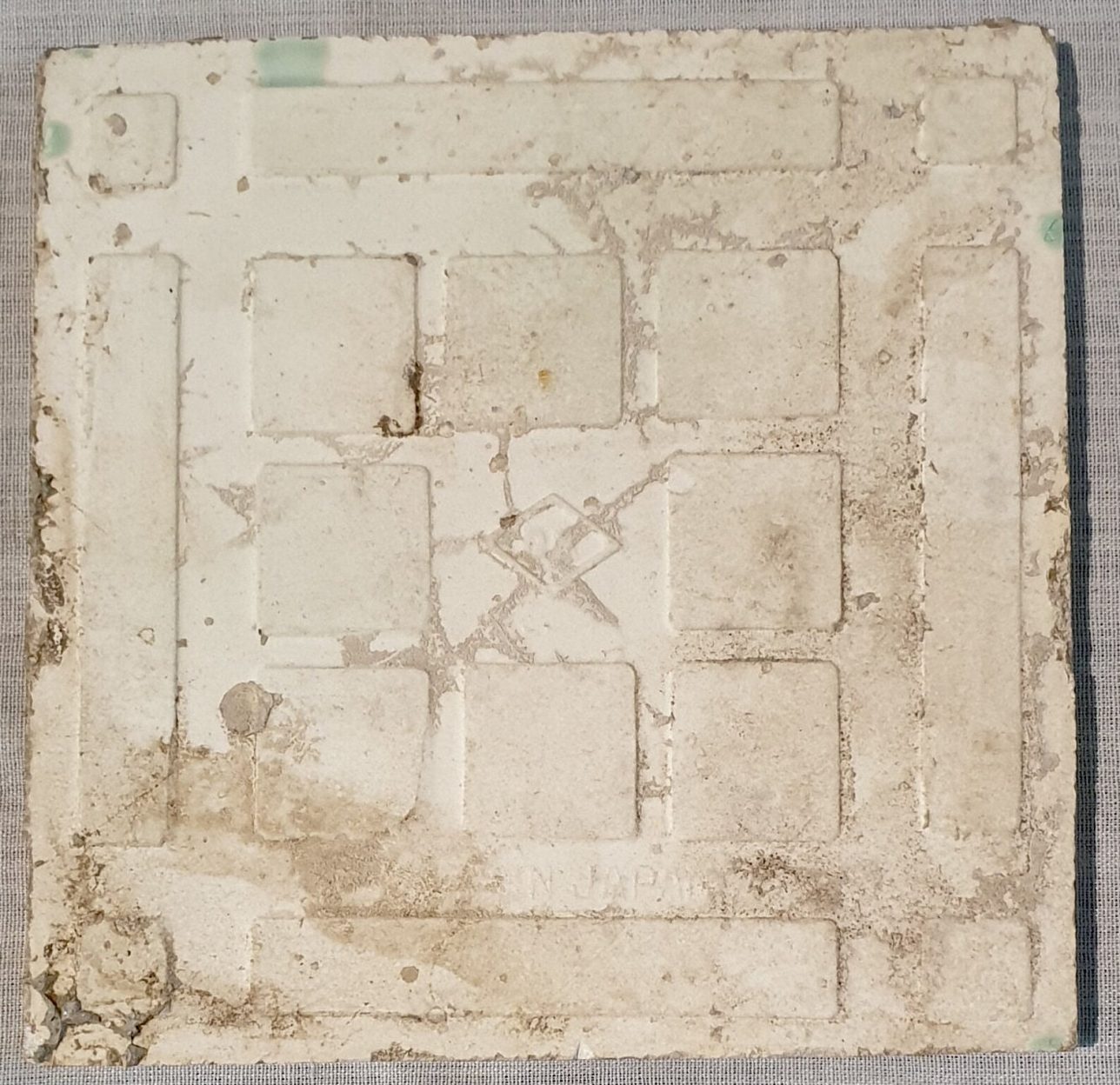 4 azulejos antiguos de porcelana de Japón 1900