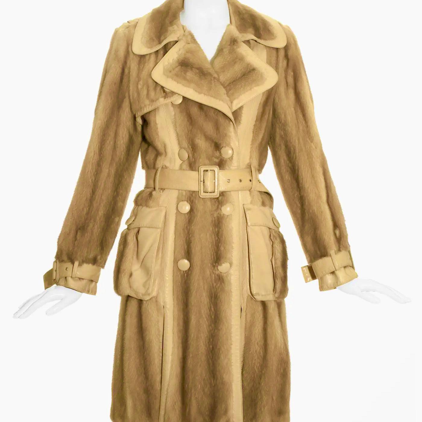 Christian Dior por John Galliano Otoño-Invierno 2005 | Gabardina de Piel de Visón y Cordero