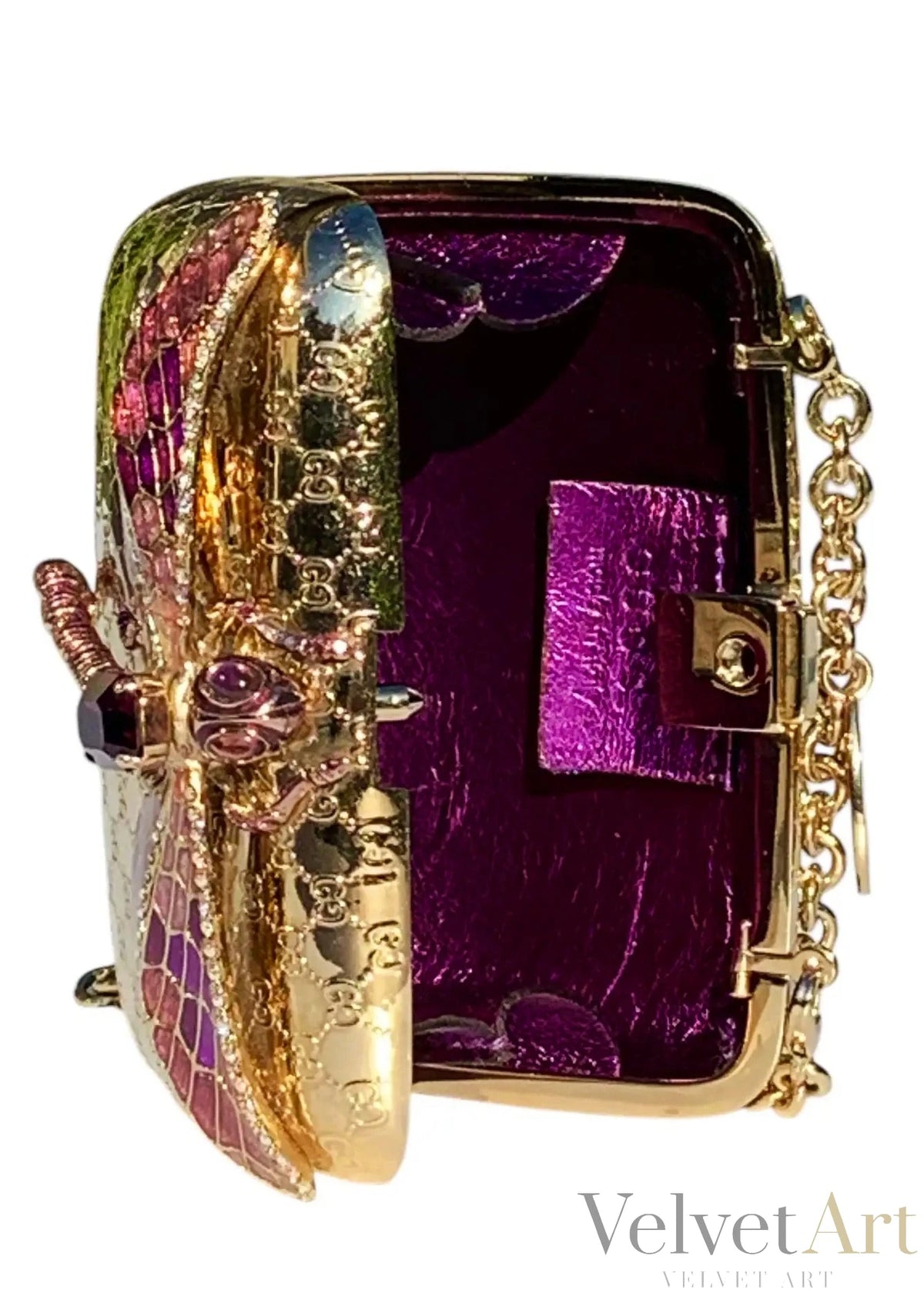 Tom Ford para Gucci Minaudiere Libélula Dorada Año 2000