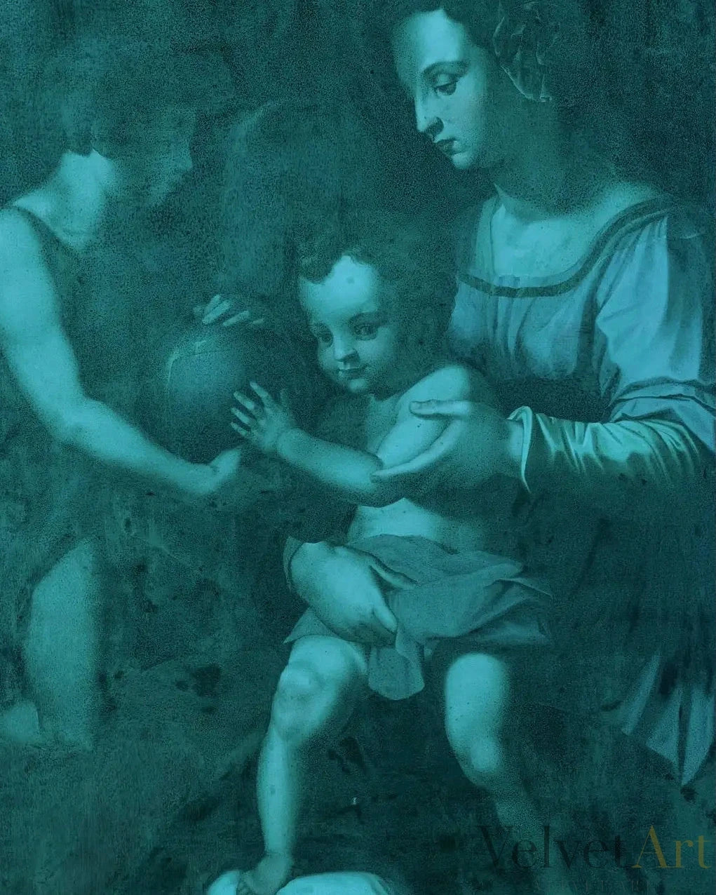 Círculo de Bronzino | " La Sagrada Familia con San Juanito" | Siglo XVI