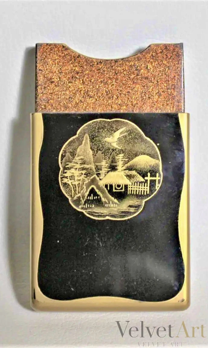 Caja de Cartas Japonesa Lacada Meiji de 1900