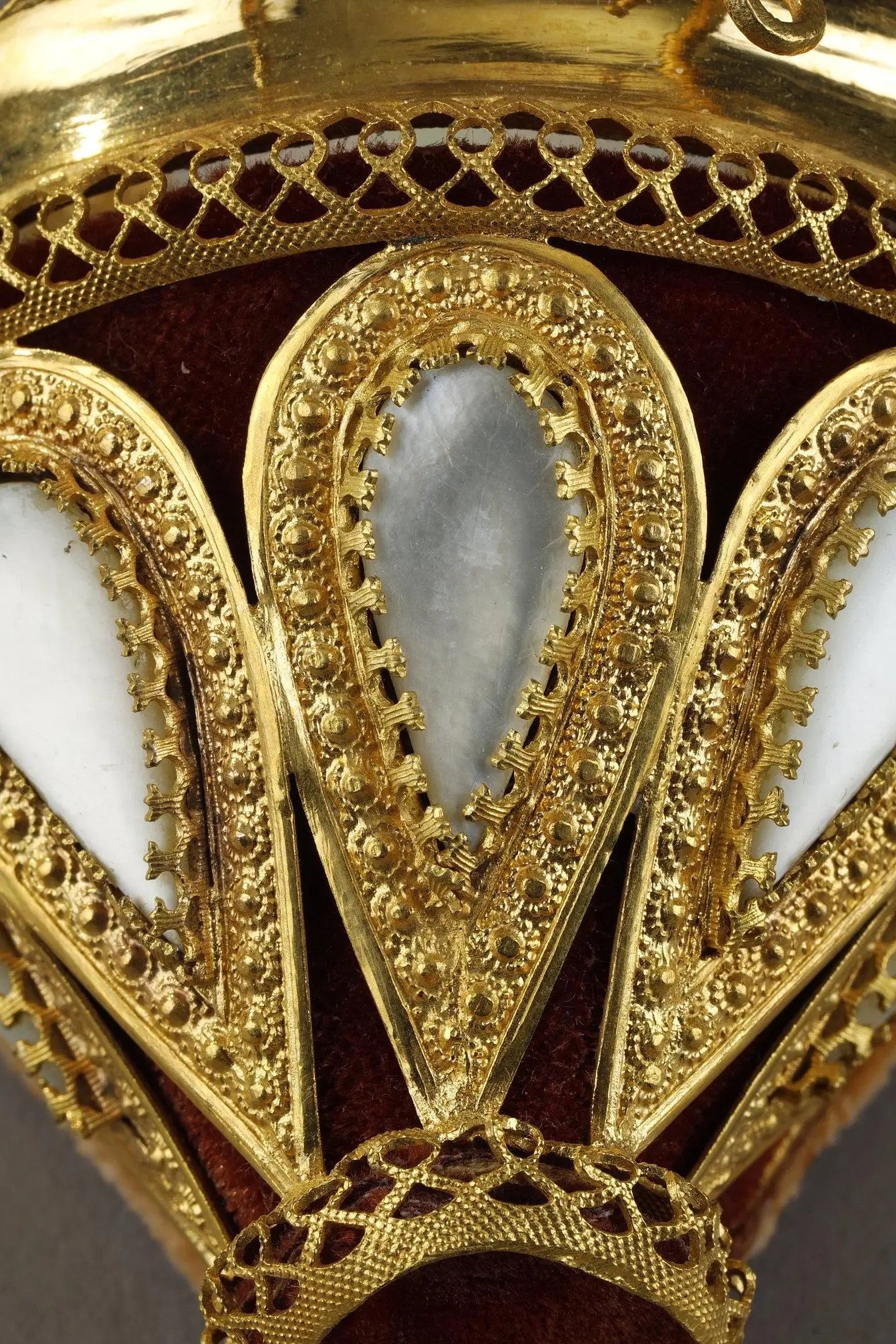 Anilleros de Nácar y Bronce Dorado | Palais Royal 1820