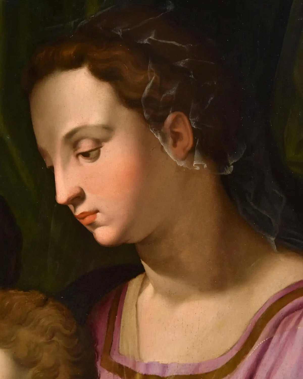 Círculo de Bronzino | " La Sagrada Familia con San Juanito" | Siglo XVI