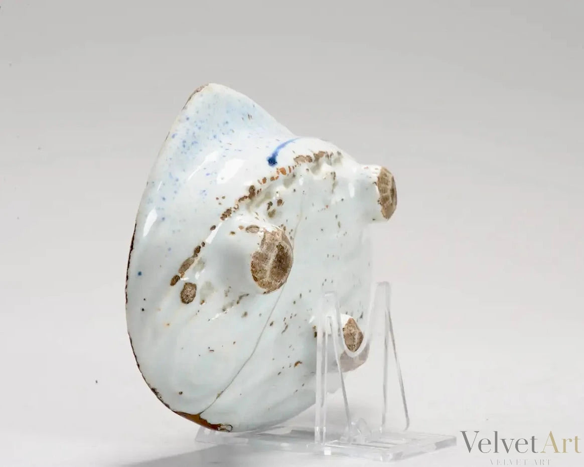 Plato Chino Kosometsuke de Porcelana Azul Bajo Vidriado | Literato en Paisaje | Periodo Ming, Siglo XVII