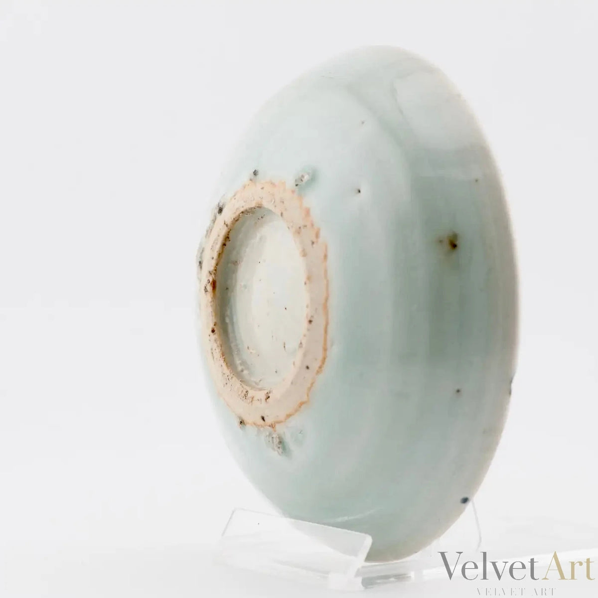 Plato de Porcelana China con Pez en Relieve | Dinastía Ming | 1500–1600
