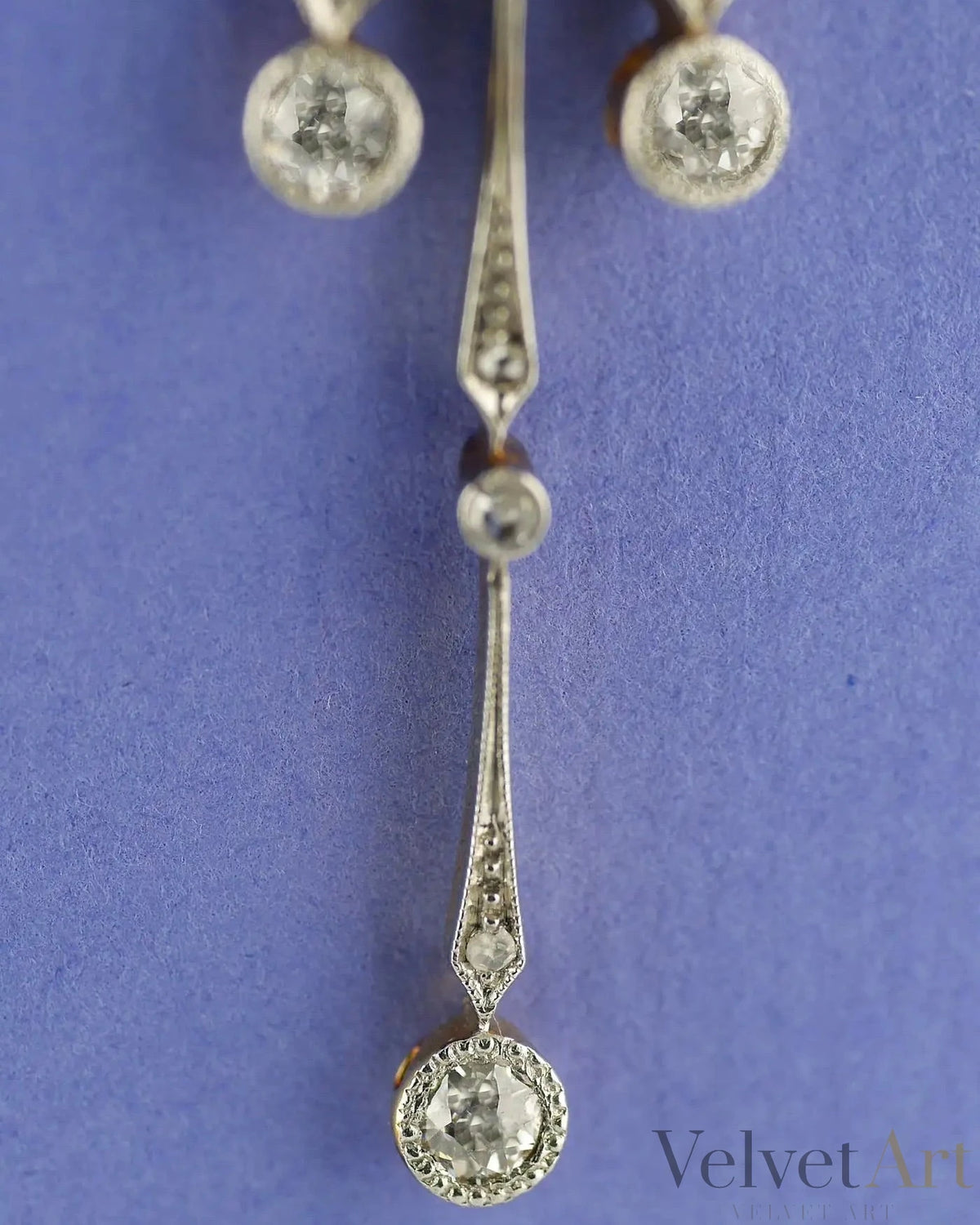 Colgante Doble Eduardiano de Diamantes, Oro y Platino | Reino Unido, 1910
